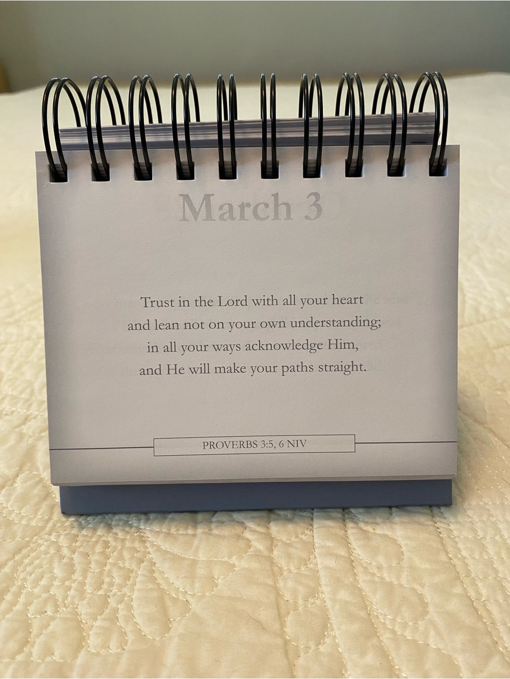 Tony Dungy Quiet Strength Desk Flip Calendar - Navy - Picture 5 of 11